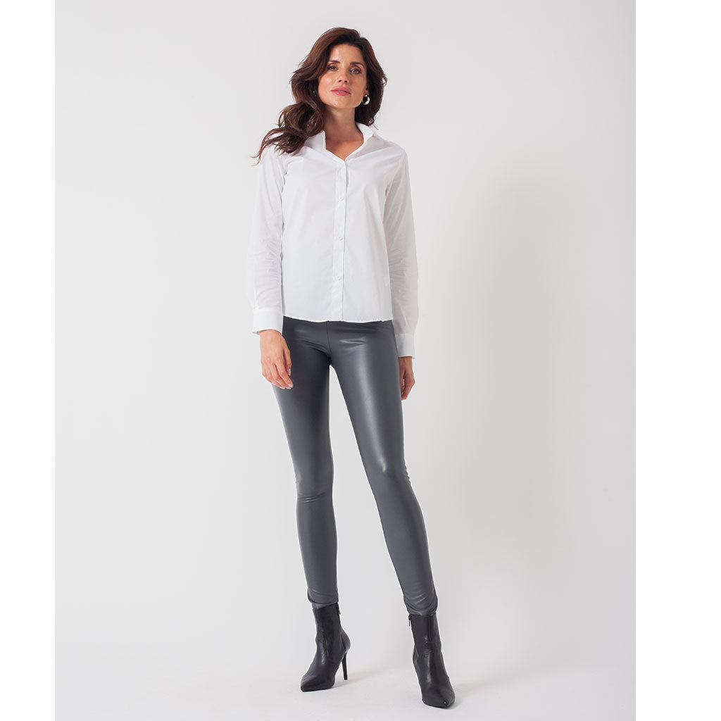 Thick faux leather on sale leggings