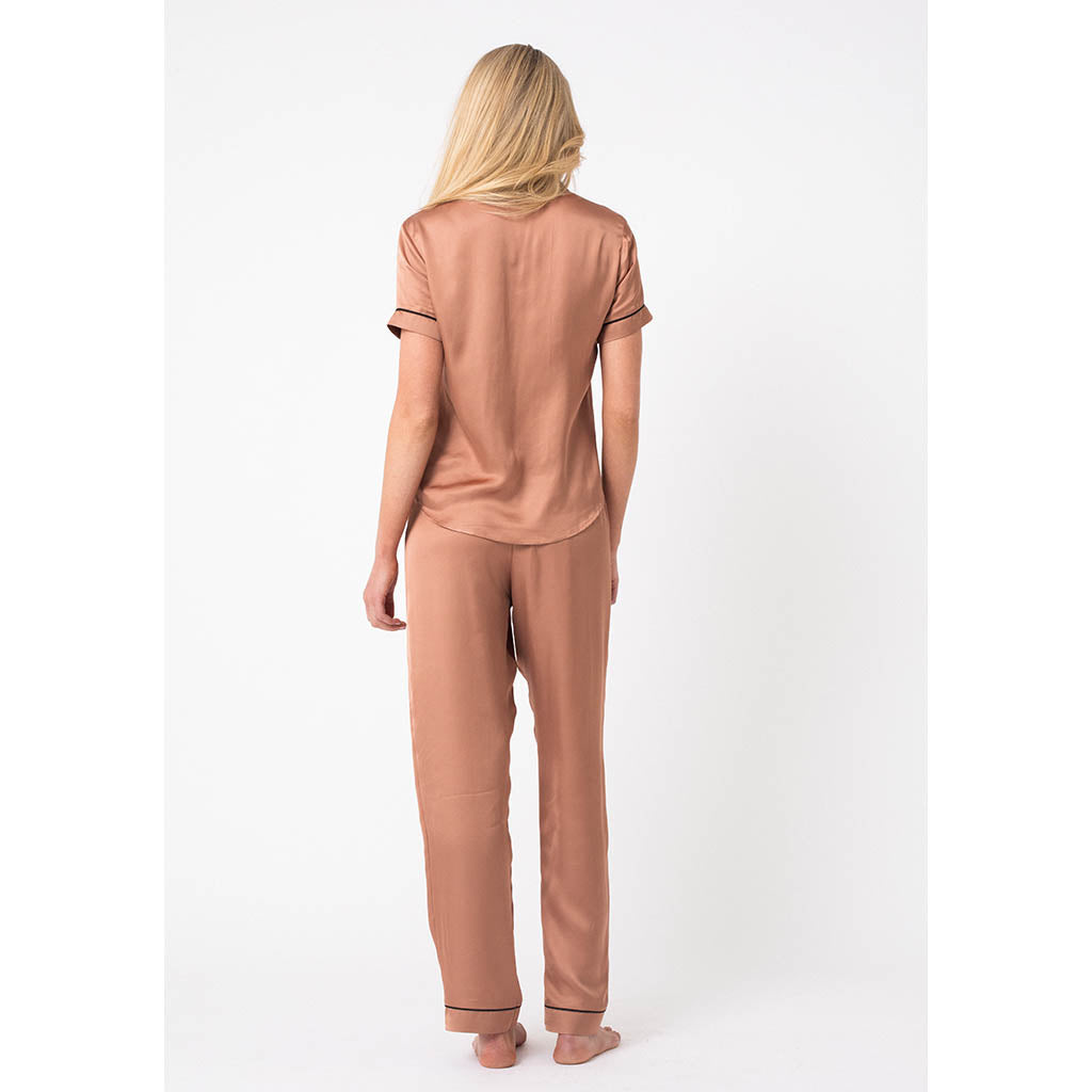 Classic Long Pajama Set | Chestnut