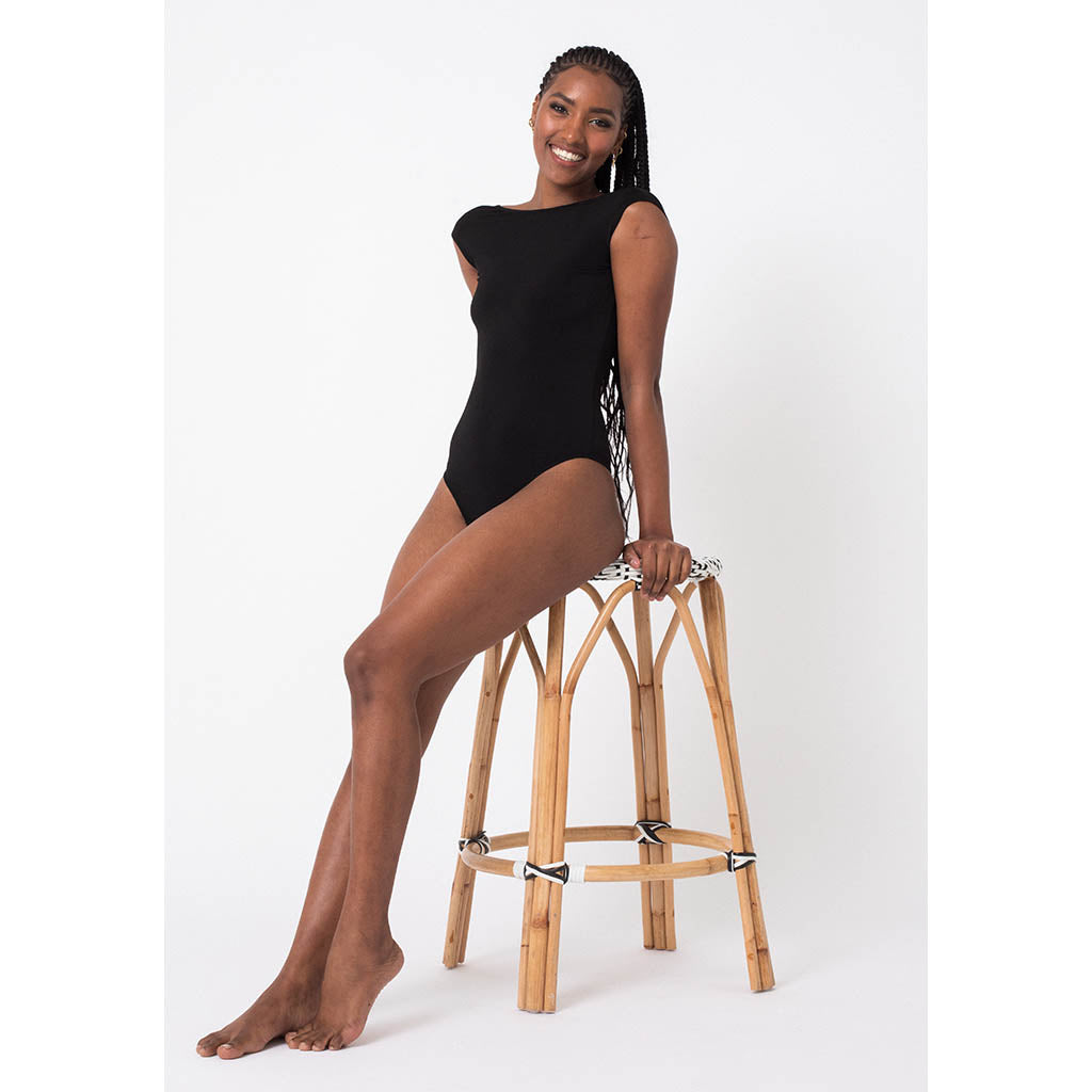 Bodysuit | Back Scoop Black (Thong)