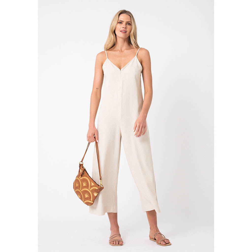 Freya Linen Jumpsuit | Natural