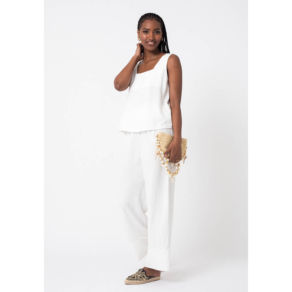 Palermo Linen Set | White